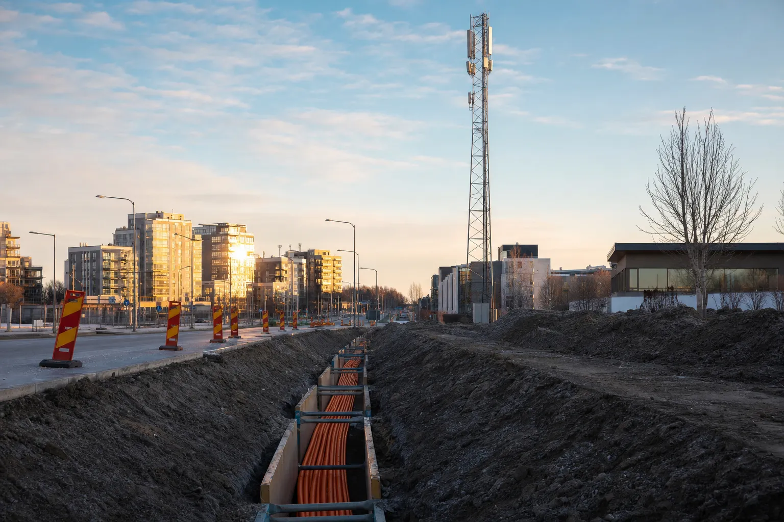 Svensk fiberkanalisation stadsnät