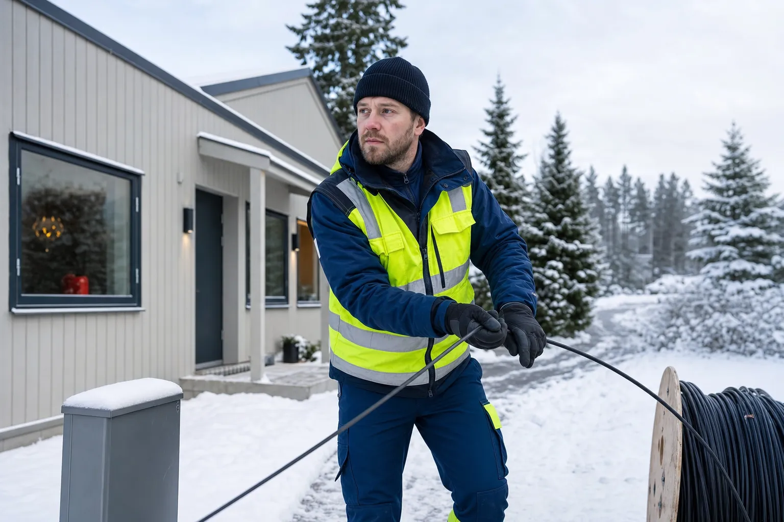 Villafiber installation till småhus i Sverige